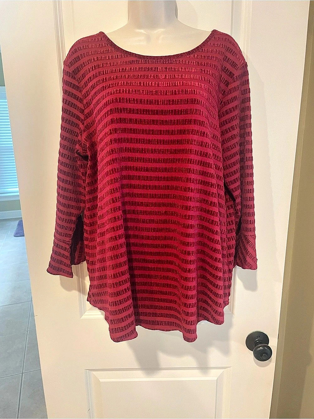 Ruby Rd. Women's Textured Geometric Tunic Size Large